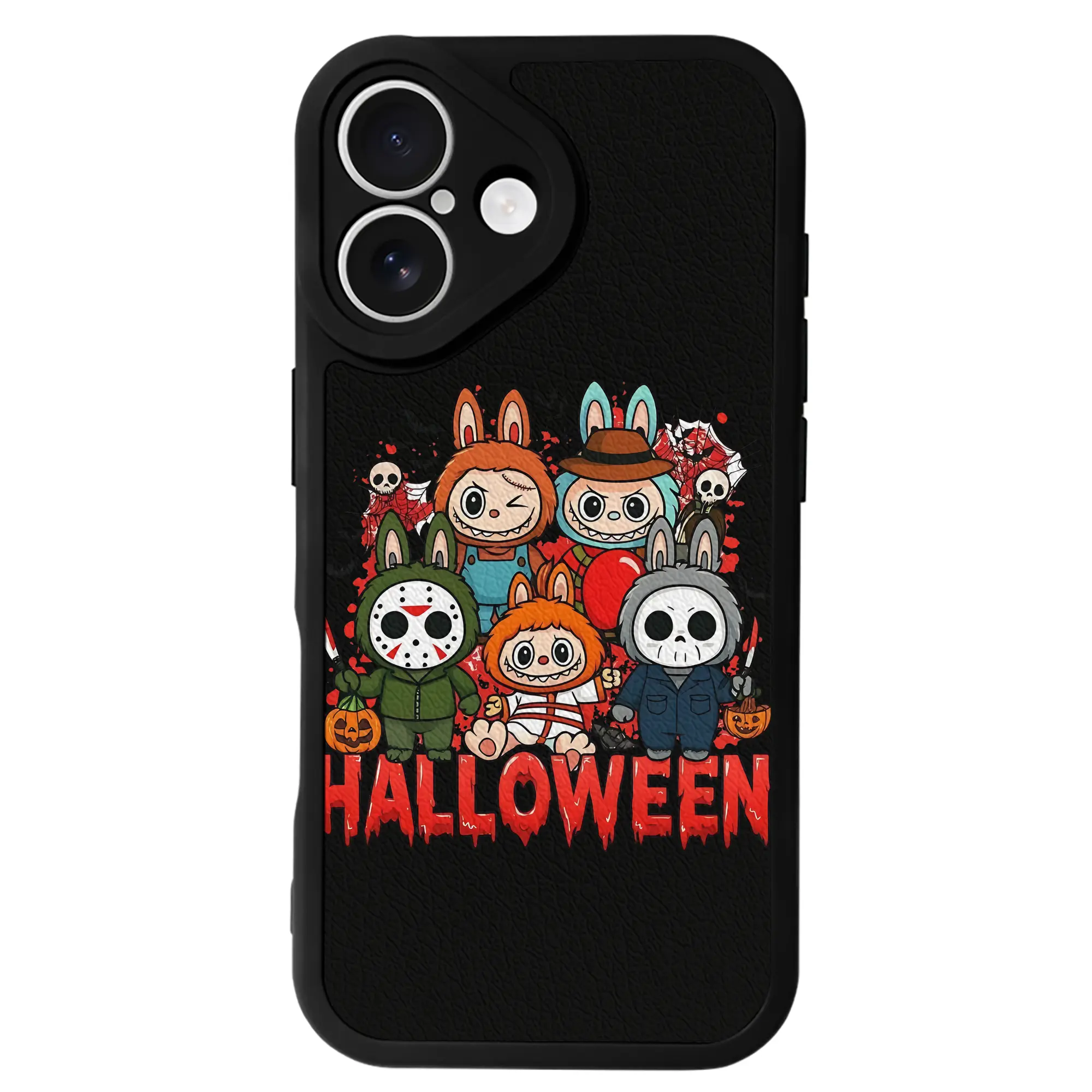 ラブブ グッズ ラブブ - IPhone 16シリーズ対応 ・ シリコンスマホケース ・ レザー調 ・ 高精度フィット ・ 耐衝撃 ・ ワイヤレス充電対応 ・ 精密カット